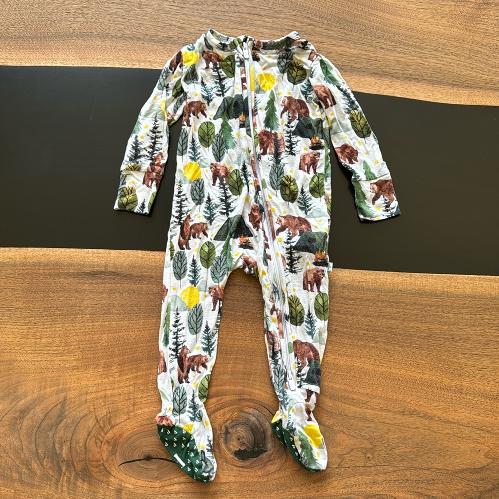 Posh Peanut Archer Zippered Footy 6-9 Months